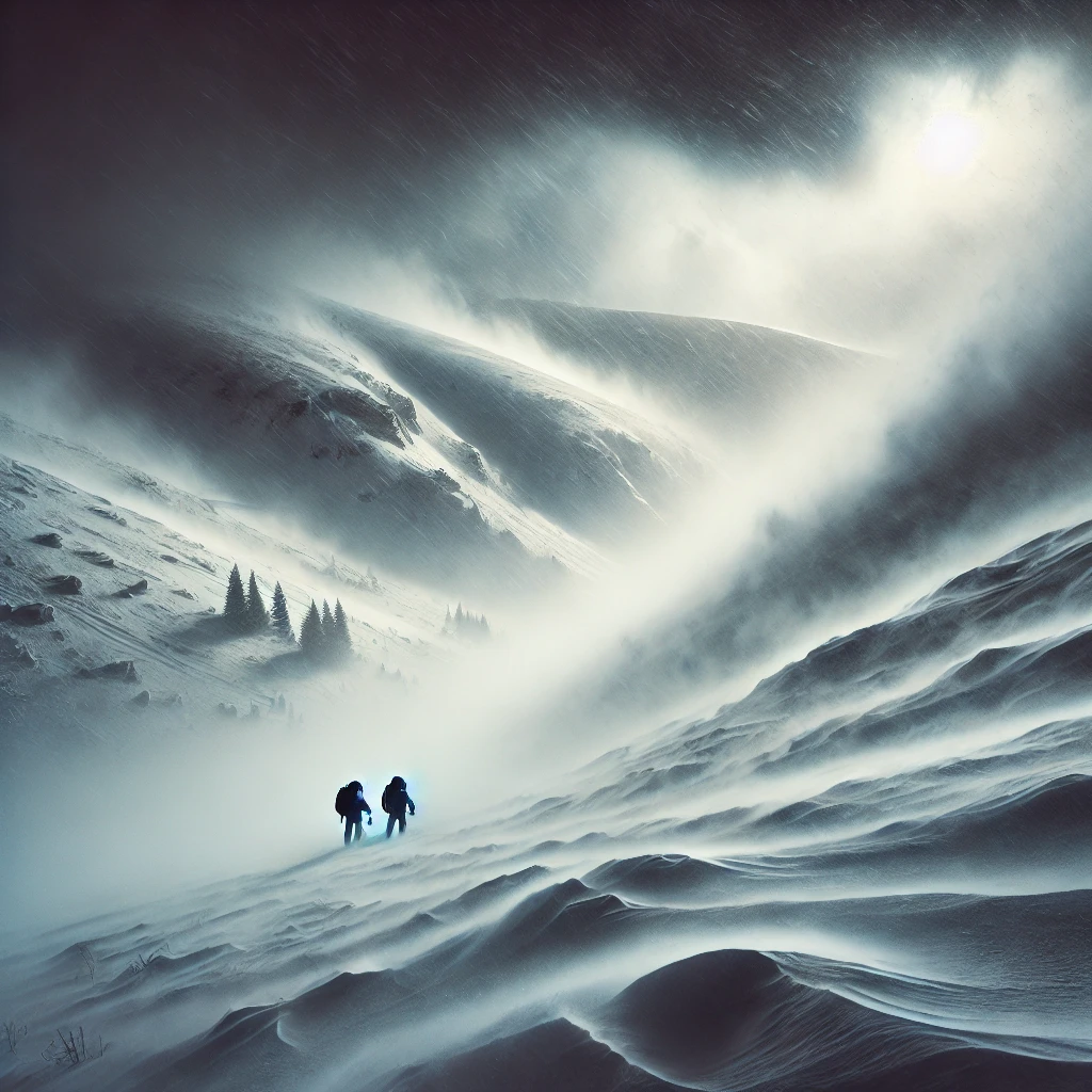 snowstorm with lost skiers snowstorm with skiers lost in the rdvptrwjeiptwpes region